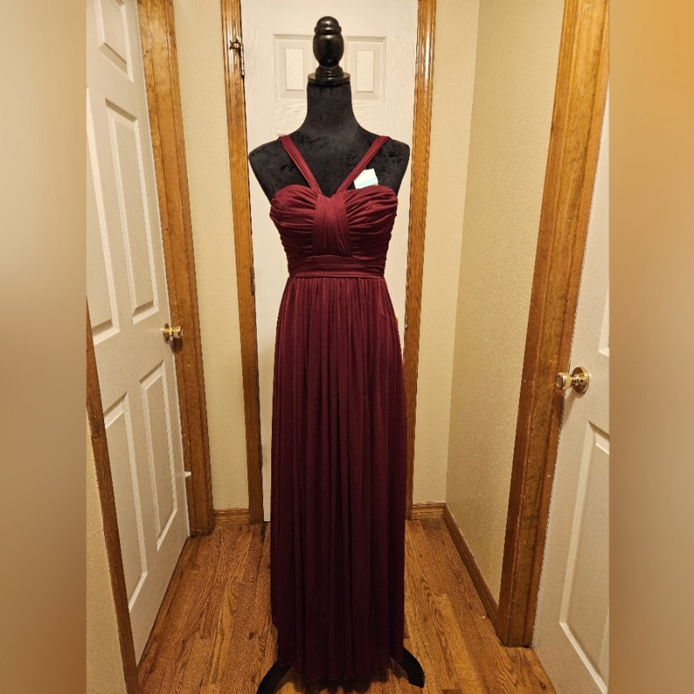 Maroon Floor-Length Dress Size 1/2